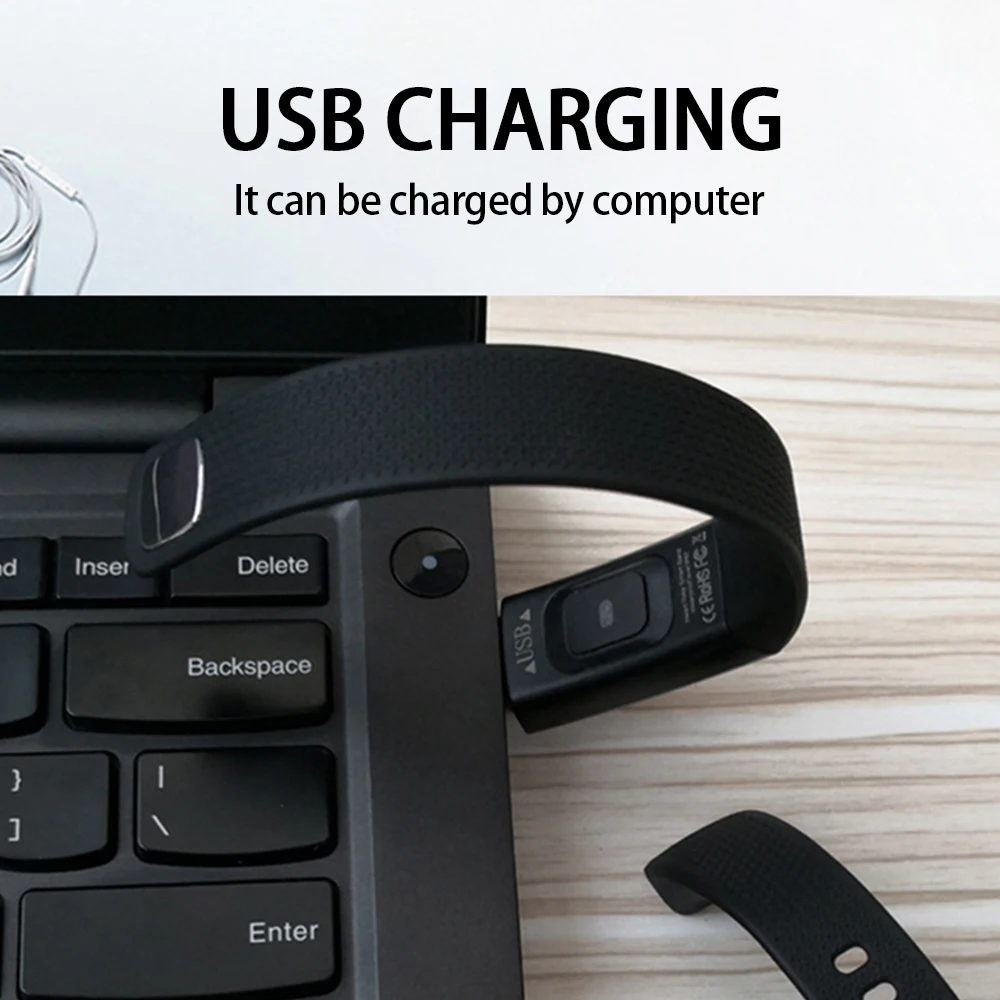 Фитнес трекер с пульсометром фитнес часы Смарт монитором сна для детей мужчин и