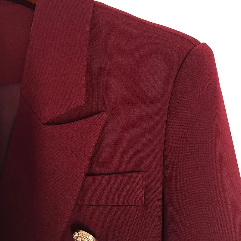 

Top Quality Double Breasted Traje Chaqueta Mujer Qualities Office Ladies Slim Fit Plus Size S-XXL Women Outerwear Blazer Jacket