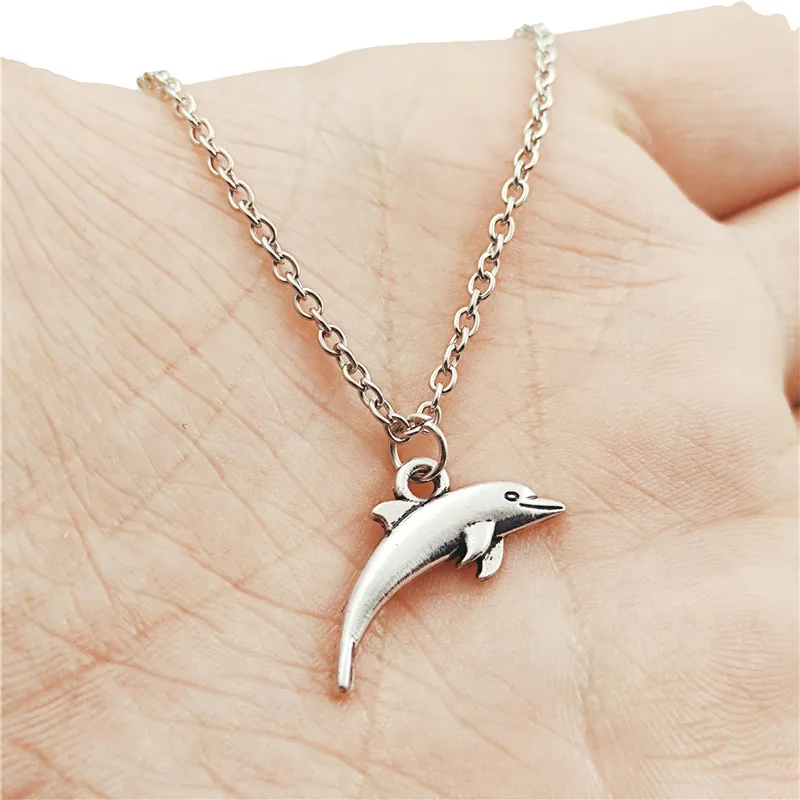 Новое животное Дельфин простое очаровательное креативное ожерелье цепочка