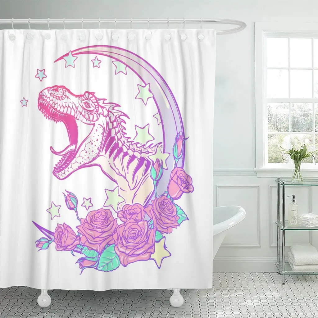 Водостойкая шторка для душа рисунок с изображением раскачивающегося