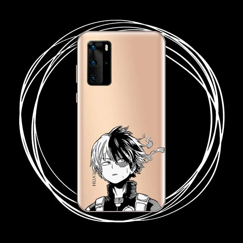 

Anime My Hero Academia Phone Case Transparent for Huawei P20 P30 P40 lite pro P smart 2019 honor 8x 10i