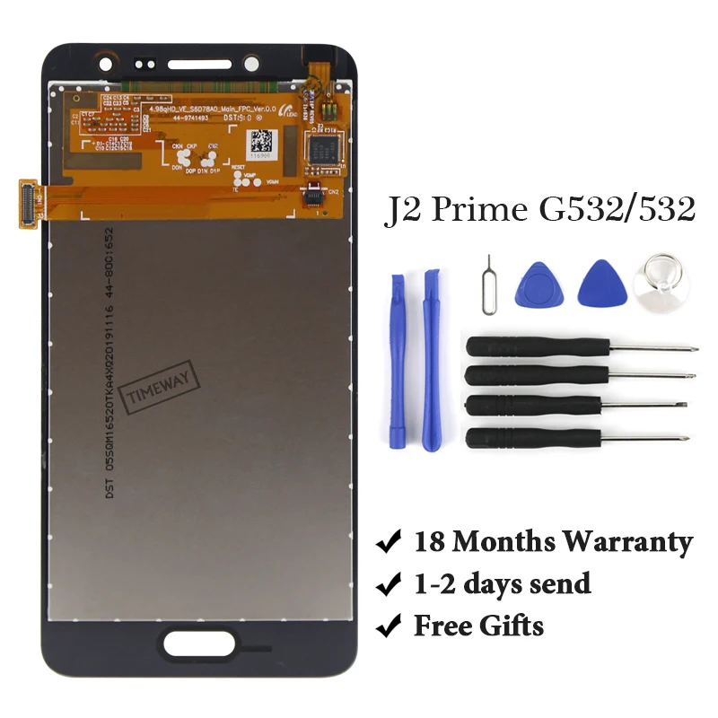 100% ЖК дисплей AMOLED хорошего качества для J2 prime G532 кодирующий преобразователь