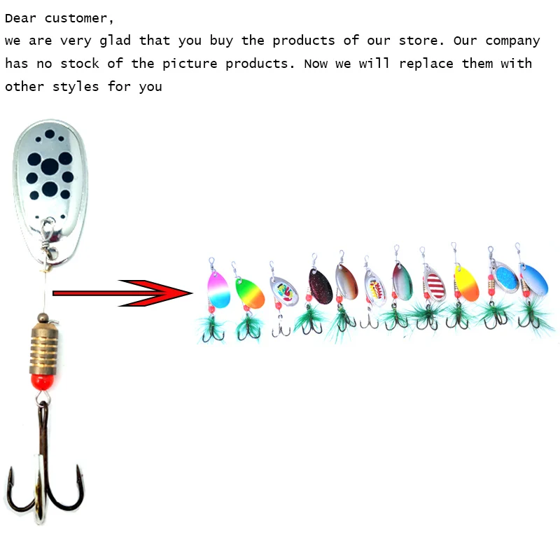 TopLine рыболовная снасть вращающаяся металлическая блесна ложка жесткие приманки