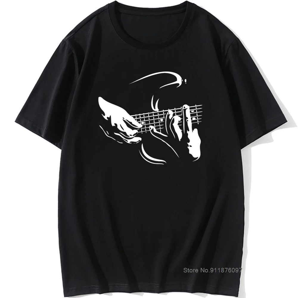 

Guitar Music Band Guitarist Rock Short Sleeve Oversized Funny T Shirt Graphic Harajuku Hip Hop Cotton T-shirt Streetwear