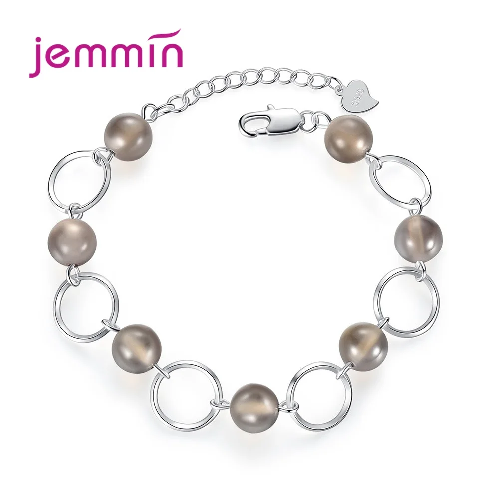 Браслет цепочка из серебра 925 пробы с Шармами|Гибкие и жесткие браслеты| |