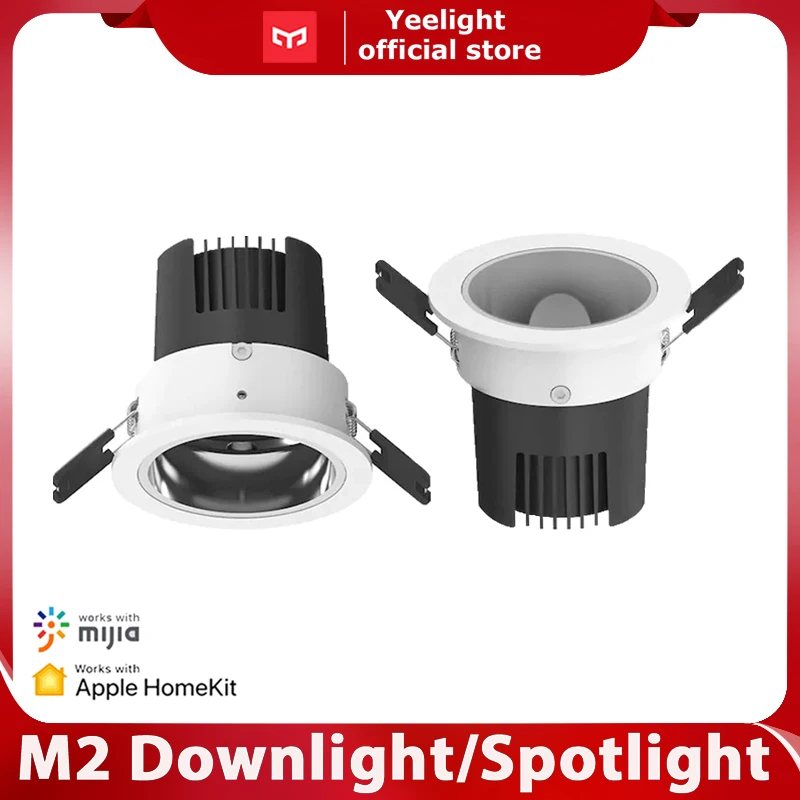 

Yeelight Mesh Downlight Spotlight M2 Pro Smart Group Light 220V 5W 8W Dimmable 2700K-6500K Color Temperature App Voice Control