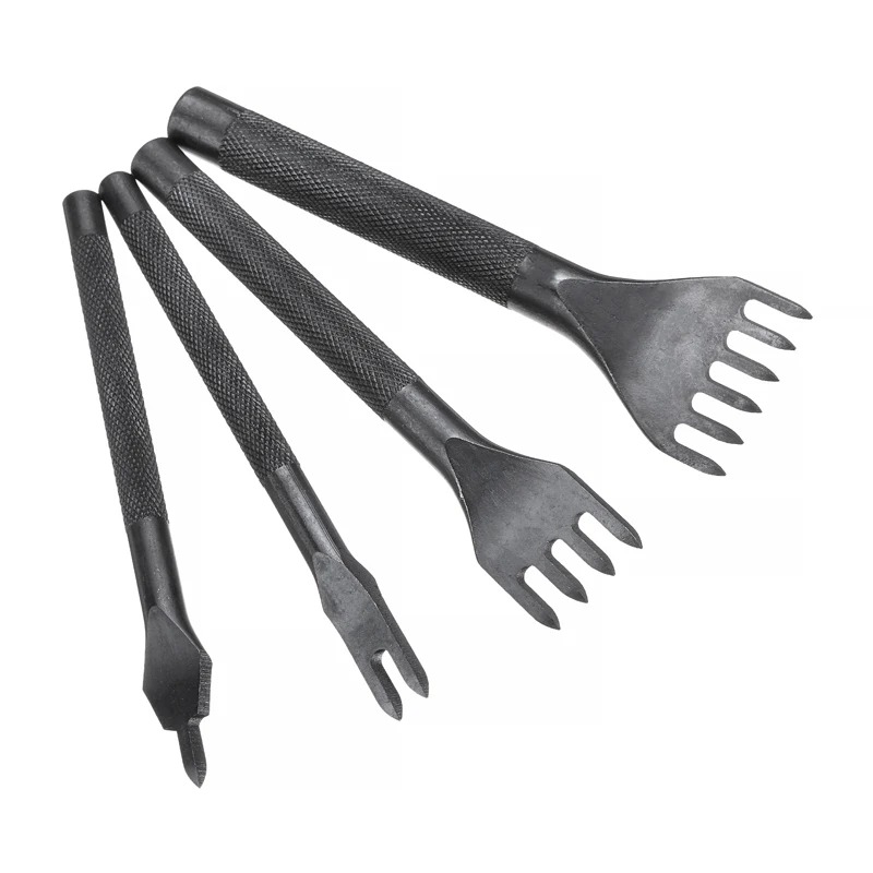 4 шт. 1/2/4/6 ЗУБЧАТЫЙ КОЖАНЫЙ дырокол Дырокол набор инструментов для шитья 3 мм/4 мм/5