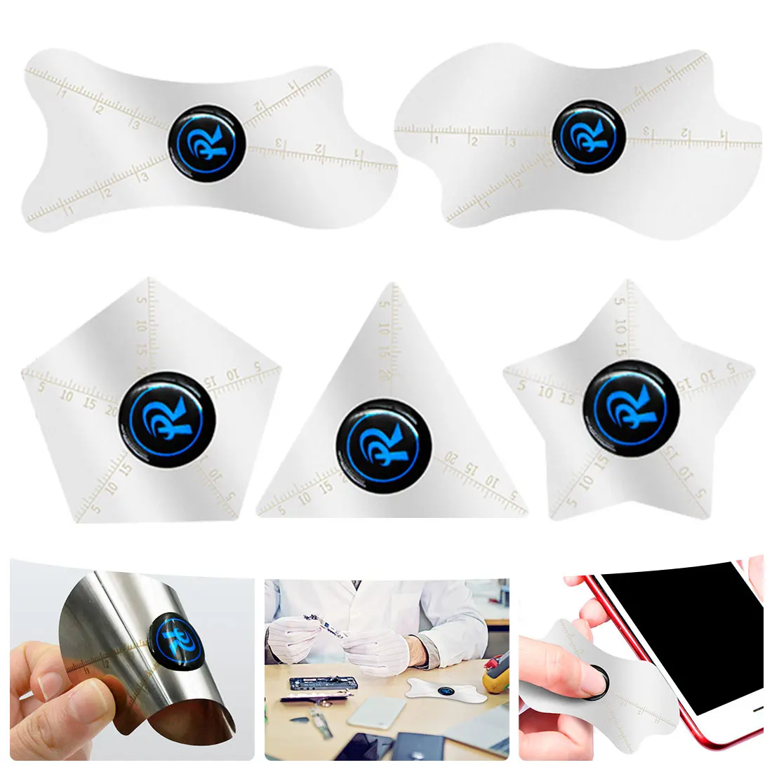 

5pcs 0.1mm ultra-thin flexible stainless steel pry bar removal card suitable for mobile phone repair tools disassembly piece