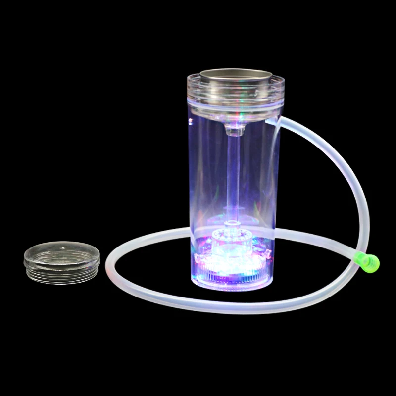 White SY Plastic Portable Shisha Hookah With LED Silicone Hose Nargile Hookah Smoking Chicha Narguile Hookah 5 Colors - Цвет: White