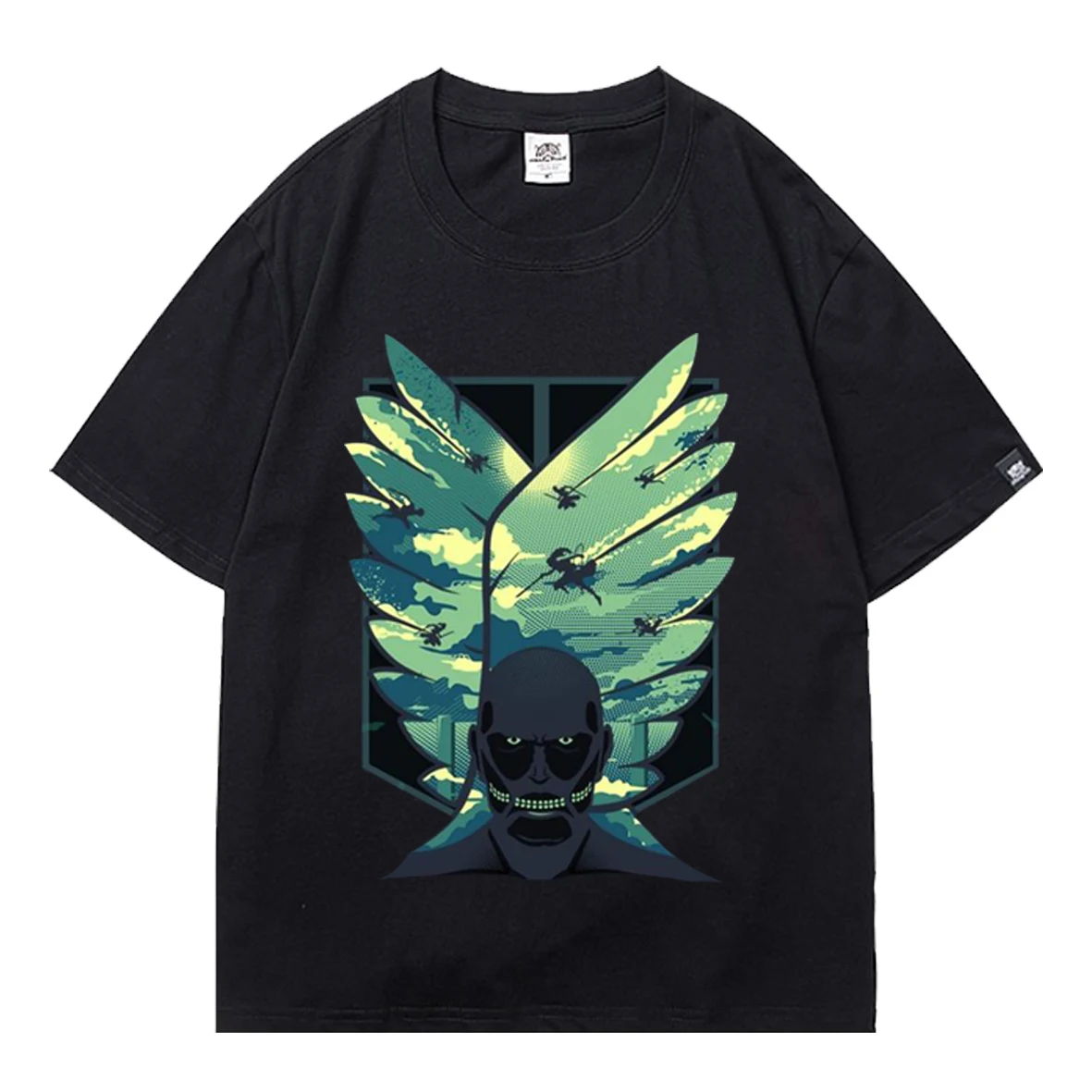 

Attack on Titan Anime Funny Oversized T-shirt Teenager Girls/Boys Cool Printed Tops for Kdis 2021 Summer Harajuku Pullover Tops