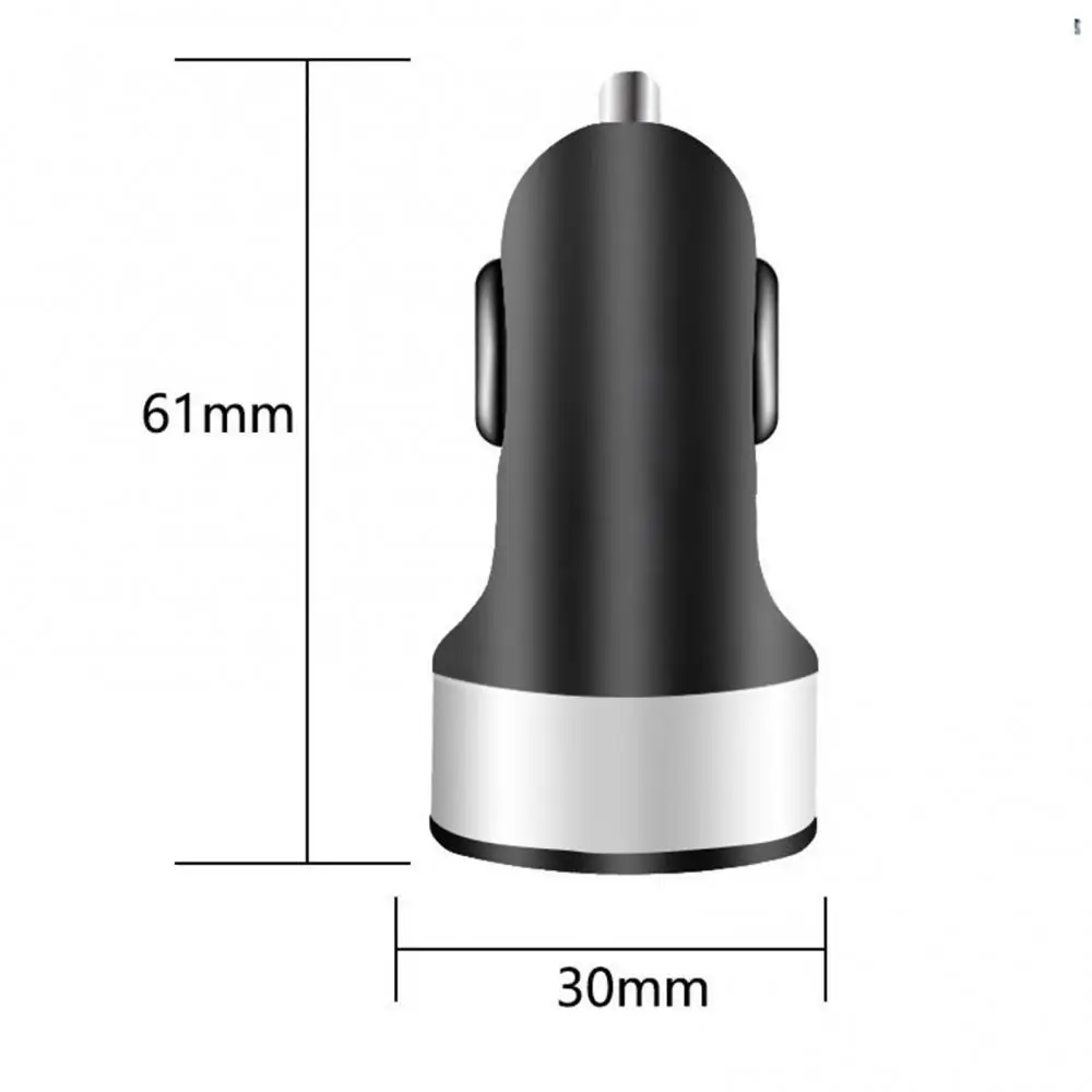 

45% Hot Sales!!! Aluminium Alloy Mobile Phone Fast Charge Multifunctional Car USB Charger Adapter