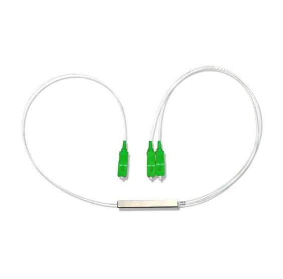 10pcs 1X2 sc upc apc gpon fiber optic plc splitter optical divisor de fibra 1/2 |