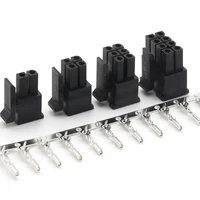 10set micro fit 3 0 3 0mm pitch connector double row male housingfemale terminal 2p 4p 6p 8p 24pin mini 555743025 male shell