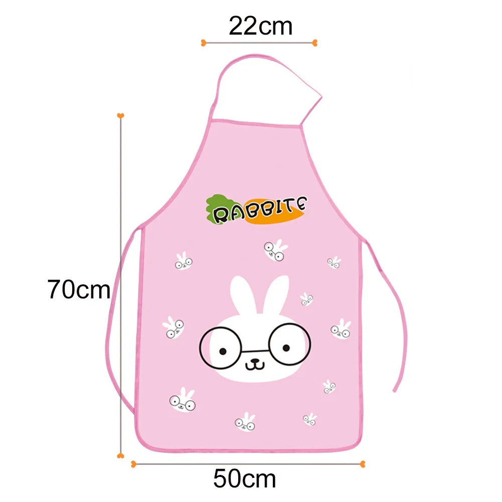 

HOT SALESNew Arrival Cartoon Rabbit Panda Elephant Adjustable Waterproof Sleeveless Cooking Apron Wholesale Dropshipping