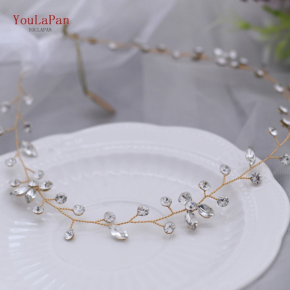 TOPQUEEN HP11 два цвета свадебные украшения для волос свадебная тиара Свадебные