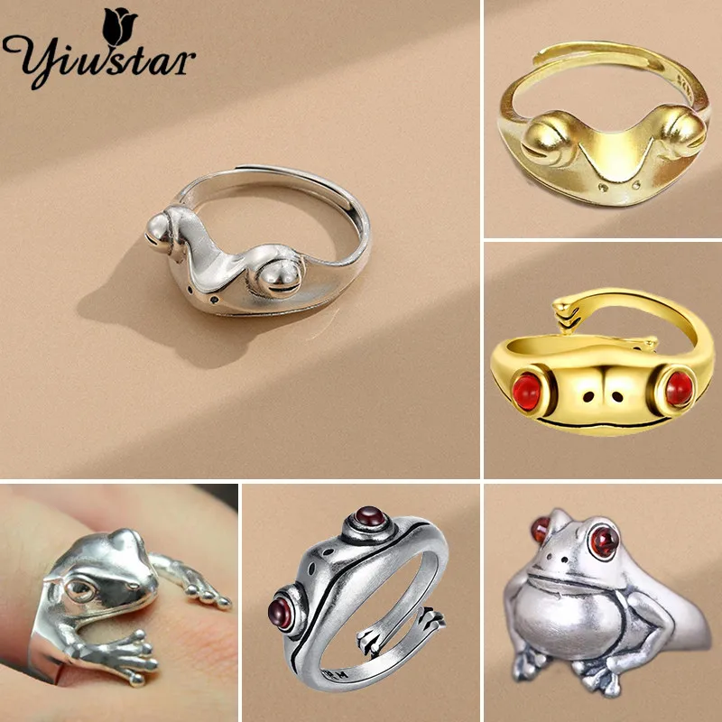 Кольцо в винтажном стиле для мужчин и женщин Открытое кольцо из глины с рыбкой