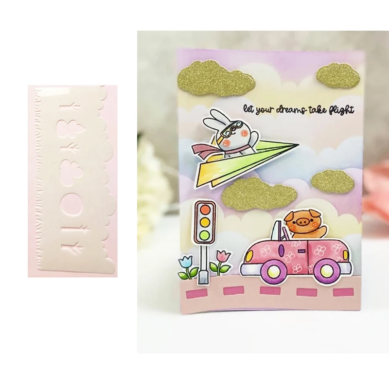 

Tree House Car 2021 Arrival New Metal Cutting Stencil Diary Scrapbooking Craft Engraving DIY Greeting Card Maker Albums Handmade