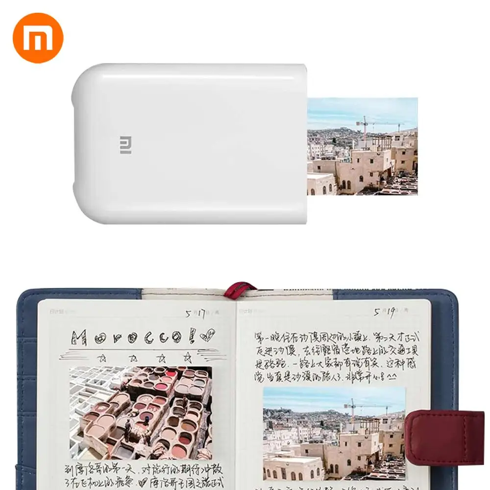 Портативный мини принтер Xiaomi Smart AR 300 точек/дюйм с приложением Mijia|Смарт-гаджеты| |