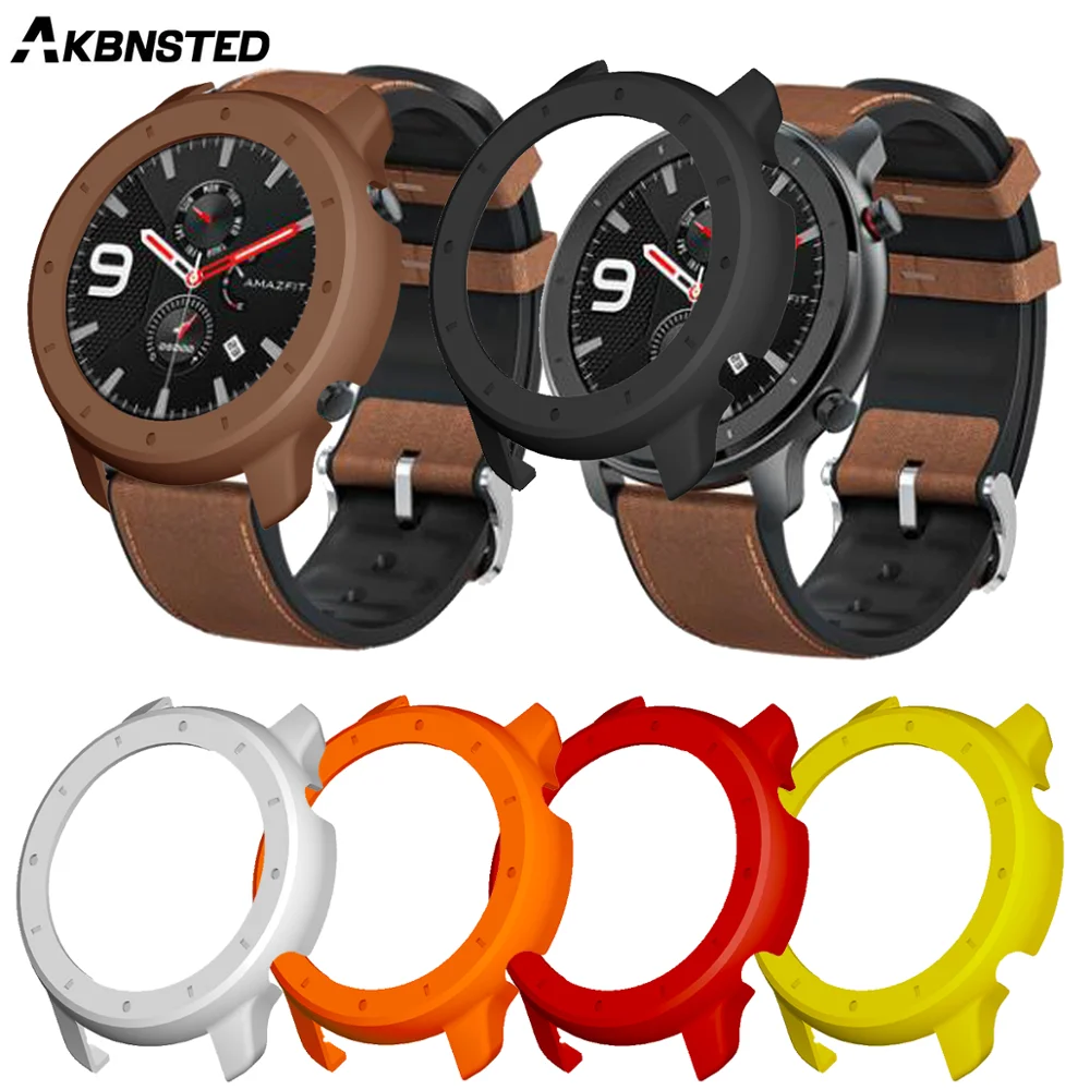 AKBNSTED для Xiaomi Huami Amazfit GTR 47 мм чехол смарт-часов PC цветной защитный Аксессуары |