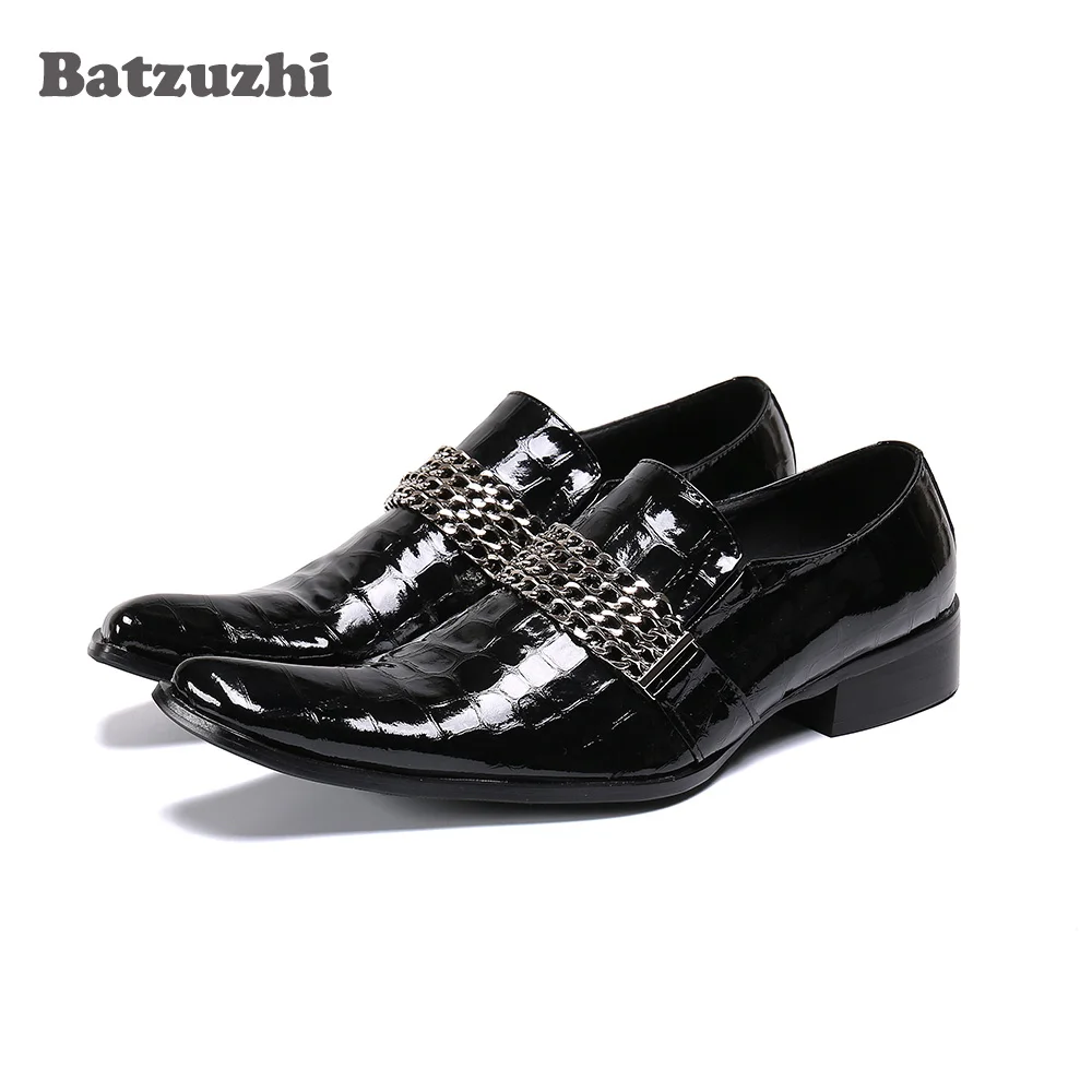 

Batzuzhi Fashion Formal Shoes Men Pointed Toe Genuine Leather Dress Shoes Men Oxfords Black Business Shoes Male Zapatos Hombre