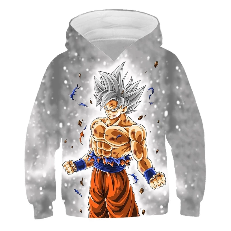 

Boys & Girls Cartoon Sweatshirt Kids Dragon-Ball Z Print Hoodies For Boys Children Autumn Long Sleeve Pullover Tops Clothing