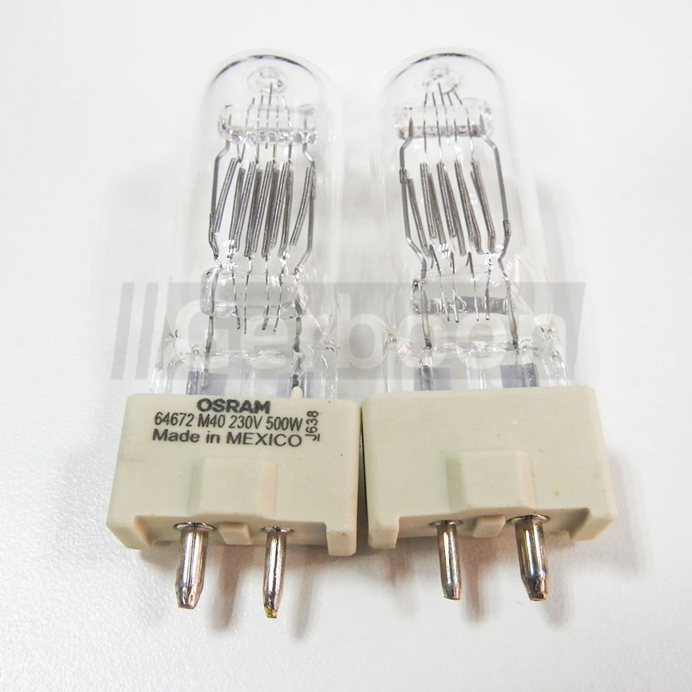 64672 M/40 230V 500W GY9.5 NAED 54951 Halogen Display/Optic Lamp Advertising Stage Photography