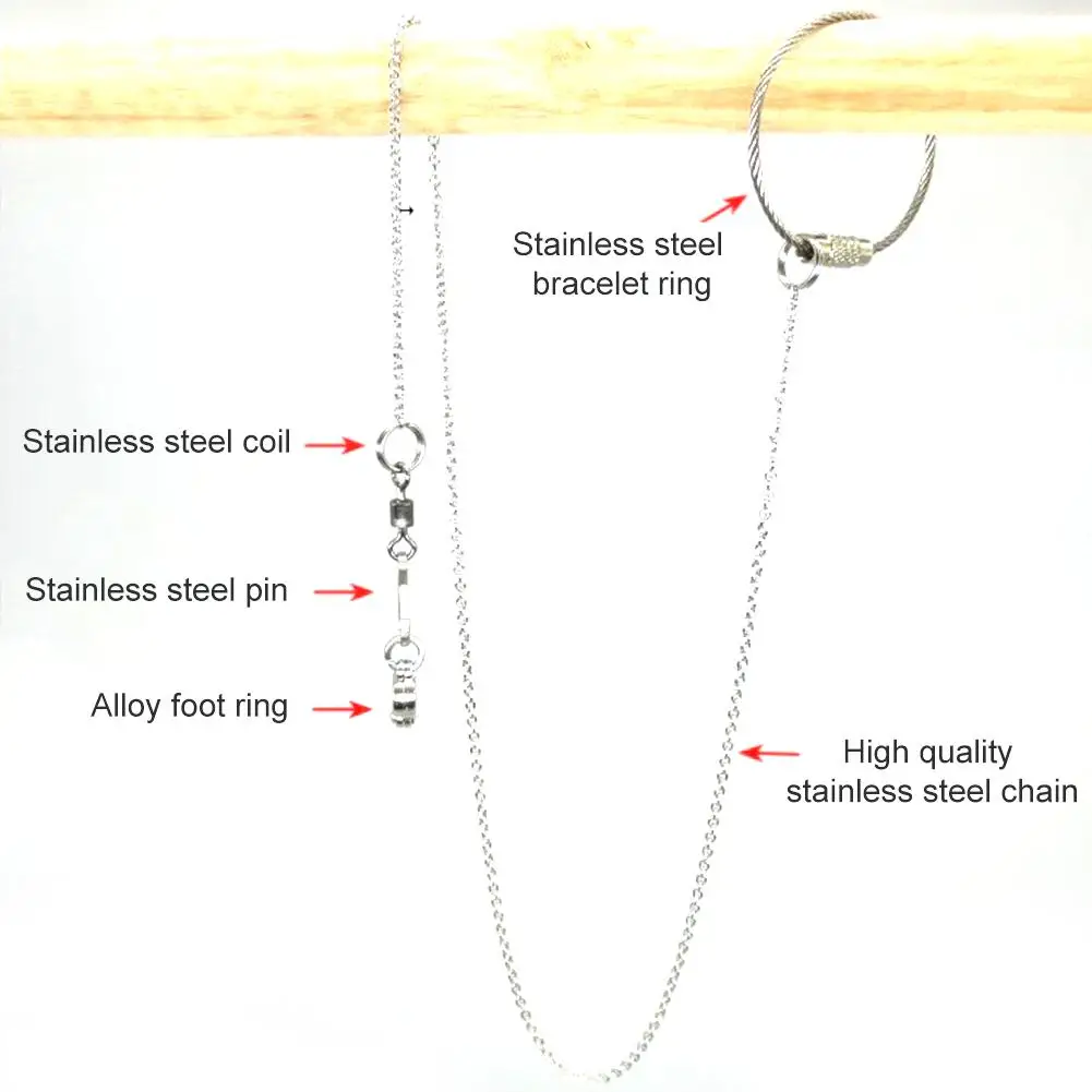 1 шт. кольцо для ног питомца попугая цепочка на лодыжку птичье активного отдыха