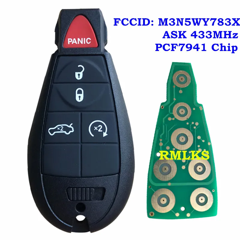 Умный пульт дистанционного управления для автомобиля Jeep foвыбрать ключ DODGE Chrysler 433