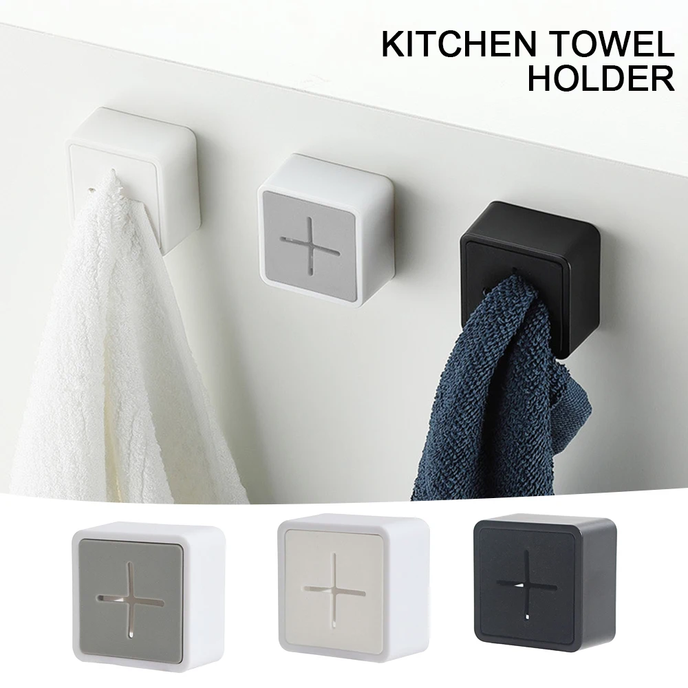 

VOGVIGO Wall Hanging Towel Holder Window Bathroom Kitchen Hanger Adhesive Stick Hook Clip Wash Cloth Rack