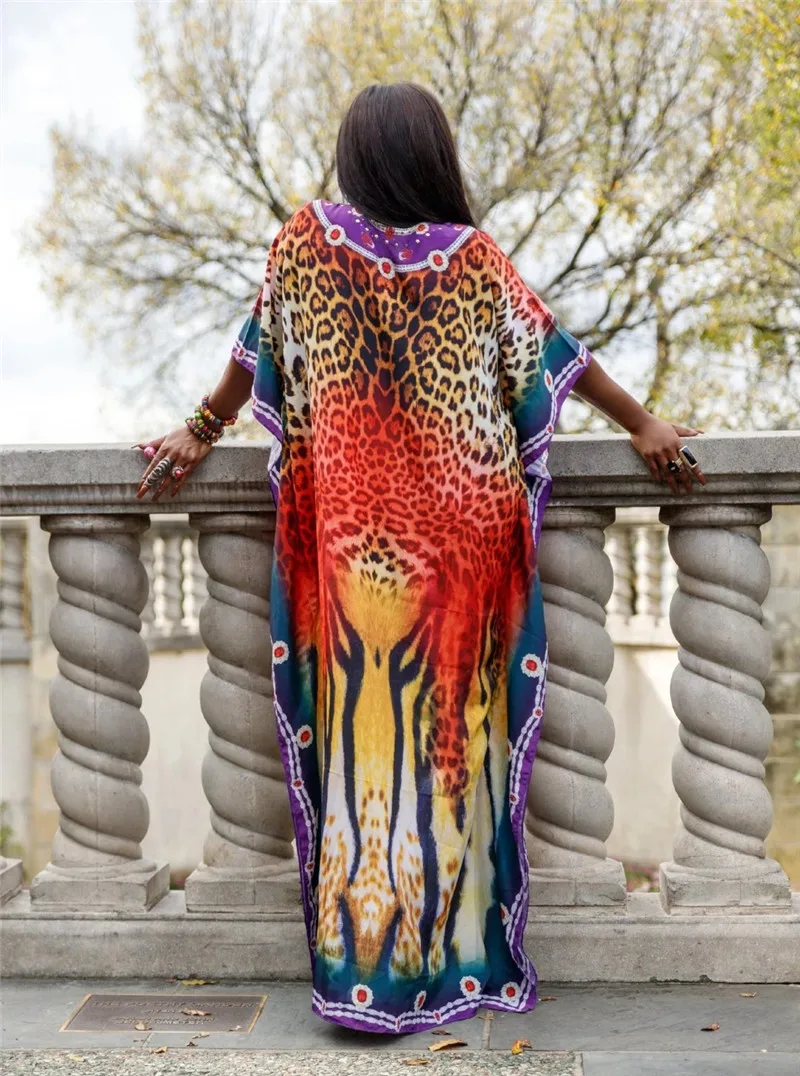 2021 быстросохнущие оранжевого цвета с богемными узорами свободная кофта круглым