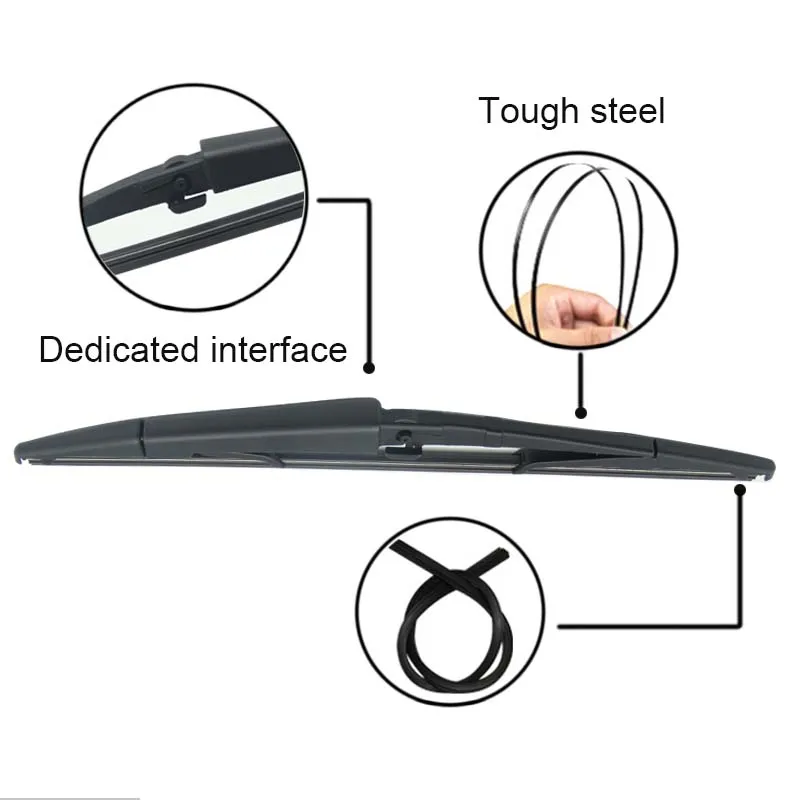 Задняя щетка стеклоочистителя APPDEE и рычаг для JEEP Commander 2006 2007 2008 2009 2010 резиновые