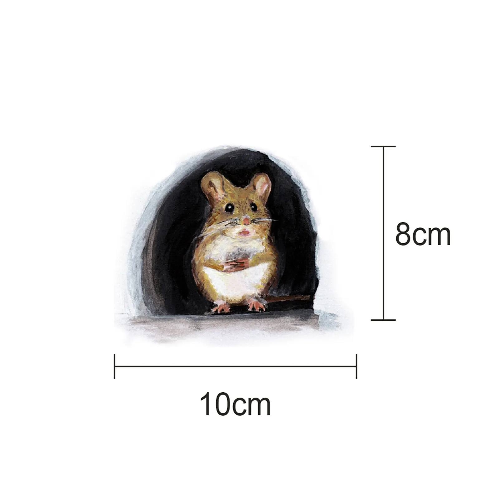

3D Cute Mouse Stereo Wall Sticker Vinilo Decorativo Pared Ramadan Decoration For Kids Rooms House Decals Home Decoration