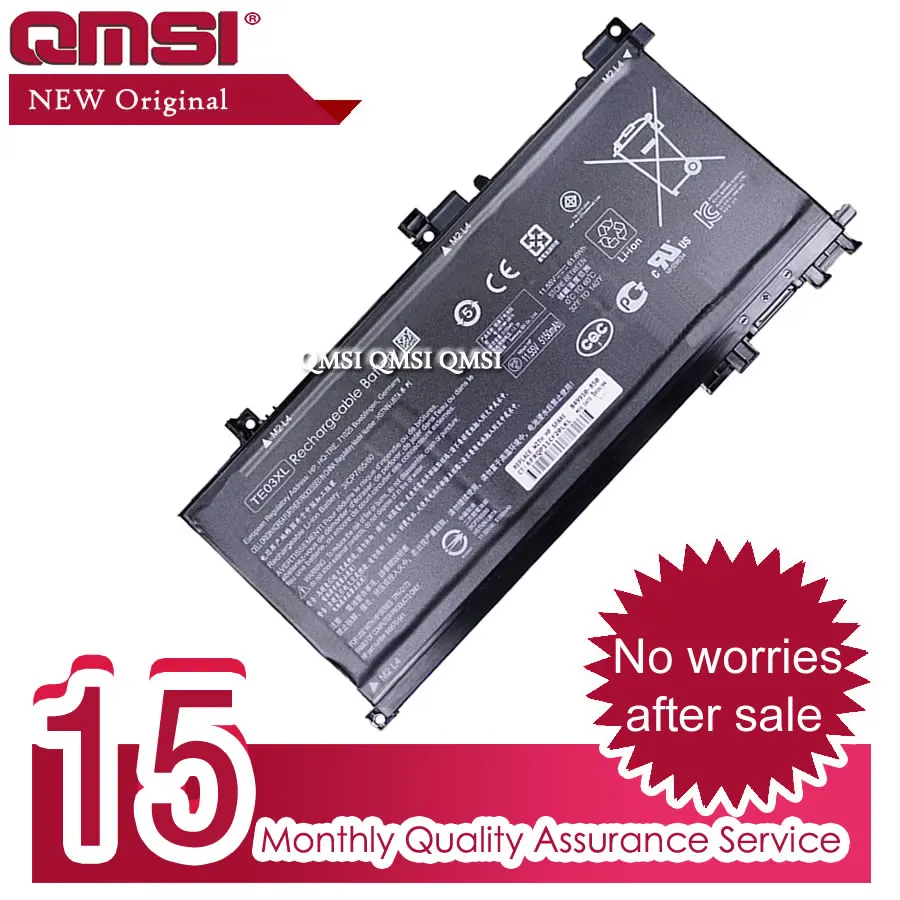 QMSI 11 55 v 61.6wh 5350mah Оригинальная батарея TE03XL для ноутбука HP 15-bc011TX 15-bc012TX 15-bc013TX |