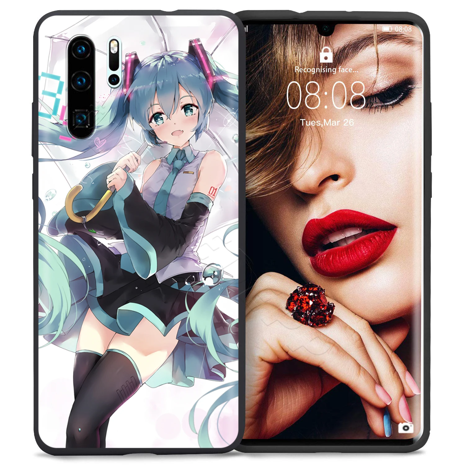 3 Webbedepp аниме девушка Хацунэ Мику чехол для Huawei P8 P9 P10 P20 P30 Lite Pro P Smart Z Mini - Цвет: 3