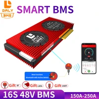 daly smart bms 16s 48v lifepo4 battery 150a 200a 250a bluetooth485 to usb device canntc uart for electric car e bike scooter