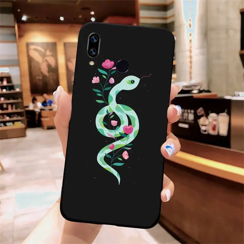 

Hand Snake aesthetics flowers Phone Case For Xiaomi Redmi note 7 8 9 t k30 max3 9 s 10 pro lite