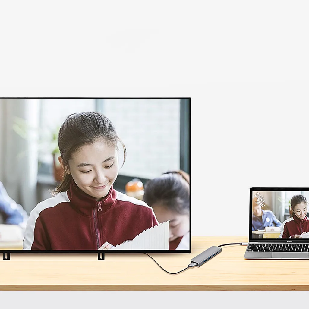 Heat-5in1 Кабель с разъемом USB типа C 4K Hdmi USB C Gigabit Ethernet RJ45 LAN адаптера переменного тока с 10/8/7/Vista Windows, M-переменного тока совместимого с операционной системой SD карта# G1