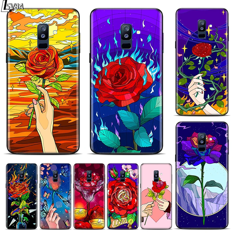 Симпатичный цветок Любовь Бабочка для Samsung Galaxy A9S A9 A8S A8 A7 A750 A6S A6 A5 A3 Star Plus 2016 2017 2018