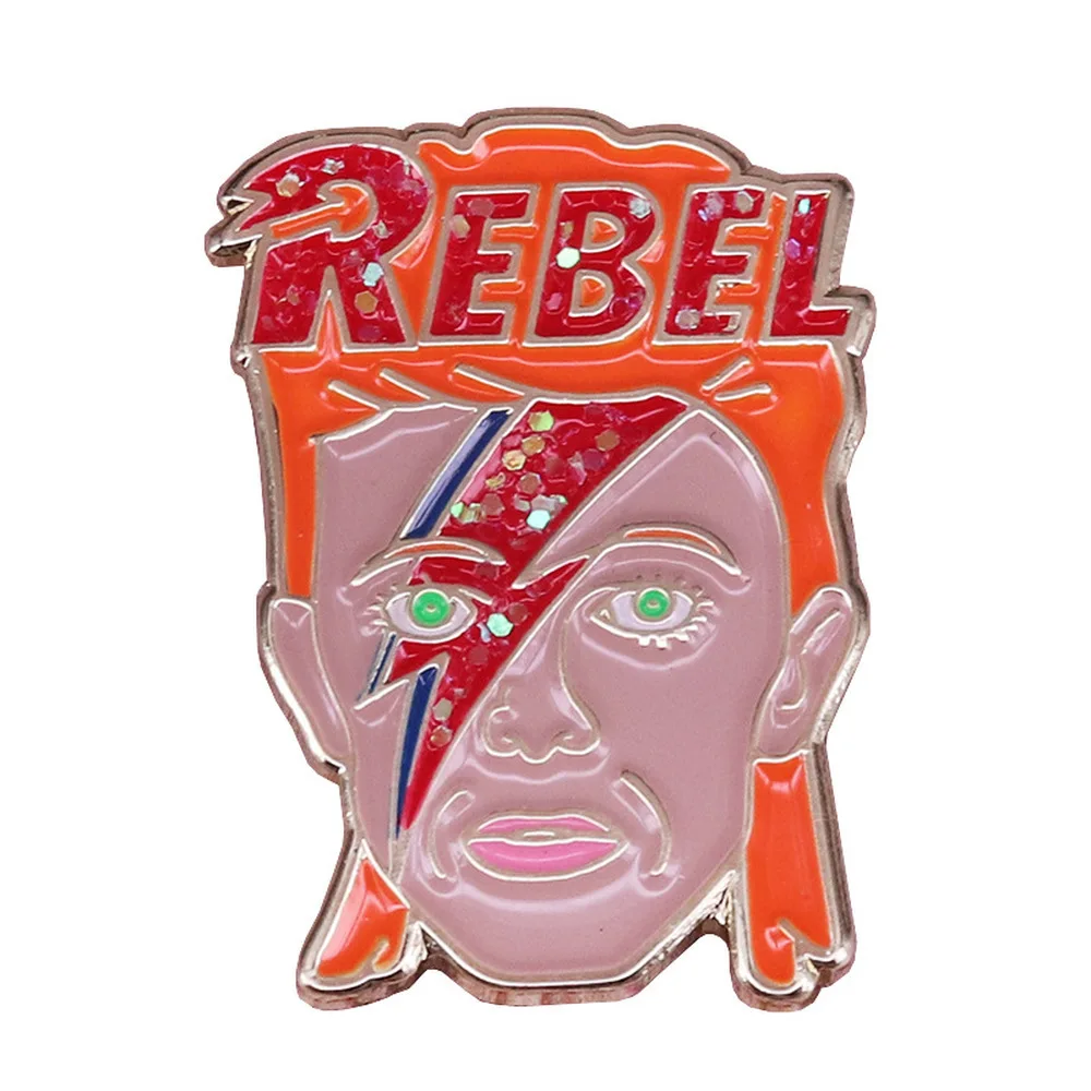 2020 мультфильм аниме Рисунок с изображением Дэвида Боуи на булавке значок брошь