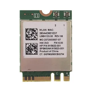 Realtek RTL8822BE IIEEE802.11ACABGN WiFi + Bluetooth4.1 NGFF плата Wireless WLAN Card 2,4G5GHz sps :915623-001