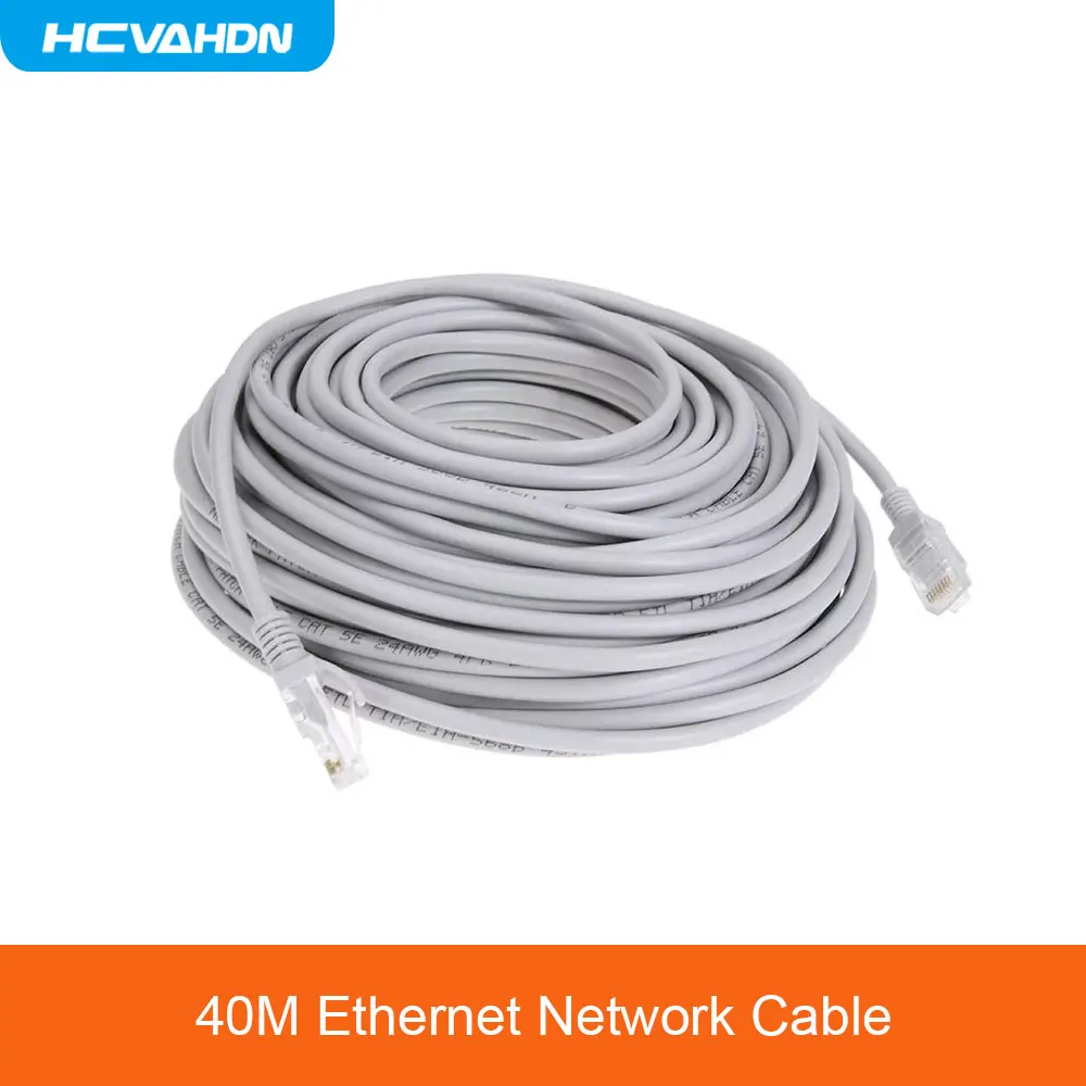 

1 шт. 40 м 131ft Cat5 Ethernet сетевой кабель RJ45 пестрые комнатные водонепроницаемый кабель LAN провода для CCTV POE IP Камера Системы