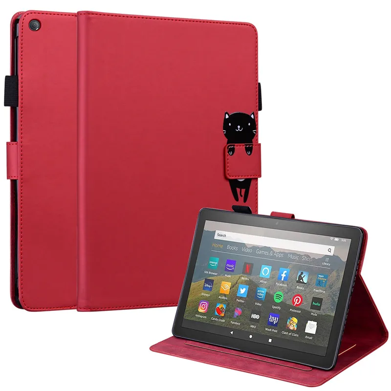 Чехол для планшета 10-го поколения Amazon Fire HD 8 чехол 2020 / Plus Etui Kawaii Shell HD8 | Компьютеры и