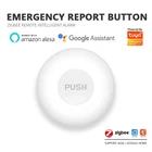 Кнопка экстренного вызова ZigBee, беспроводная Аварийная кнопка, поддержка Alexa Google Home TuyaSmart Life, управление через приложение