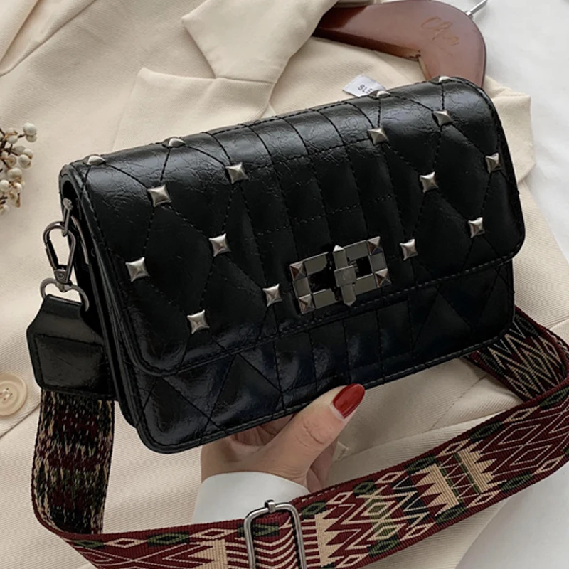 Женские сумки через плечо 2020 высококачественные мессенджеры с широким ремешком