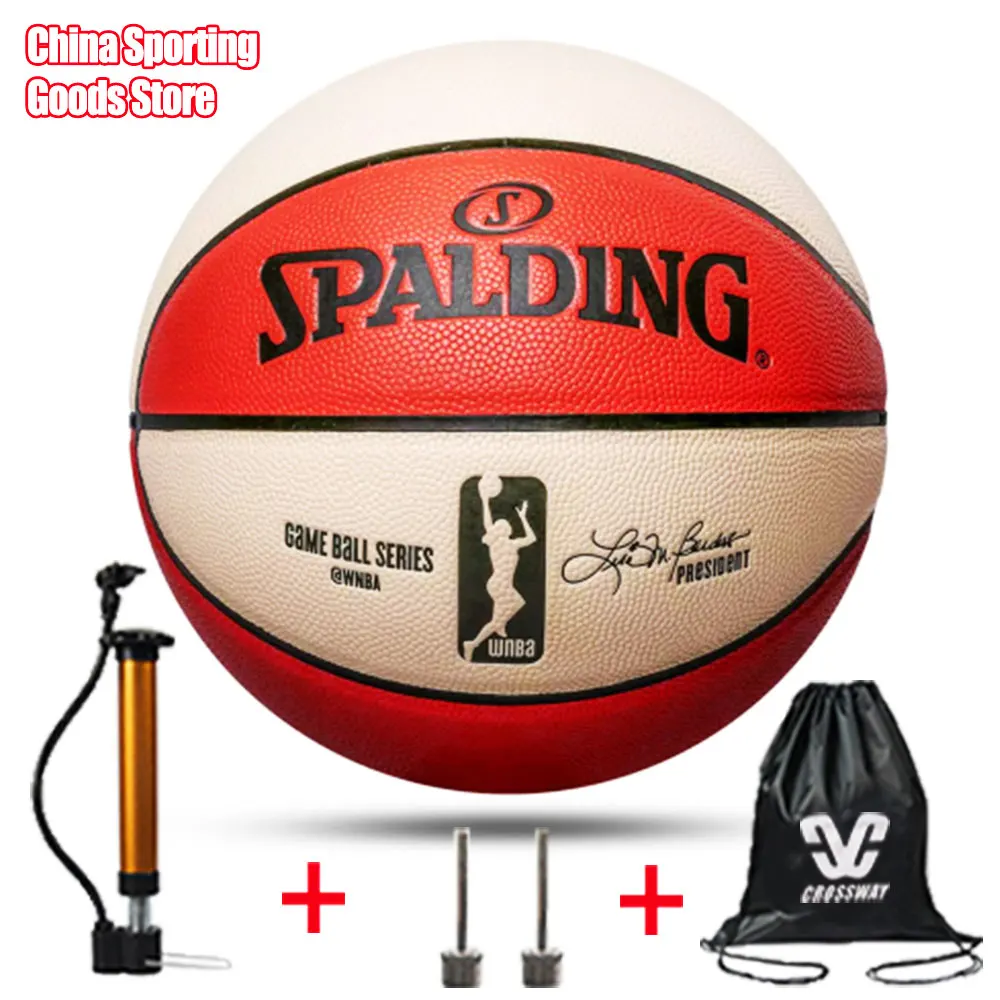 Профессиональный баскетбольный мяч для женщин износостойкий из мягкой кожи 74 572y