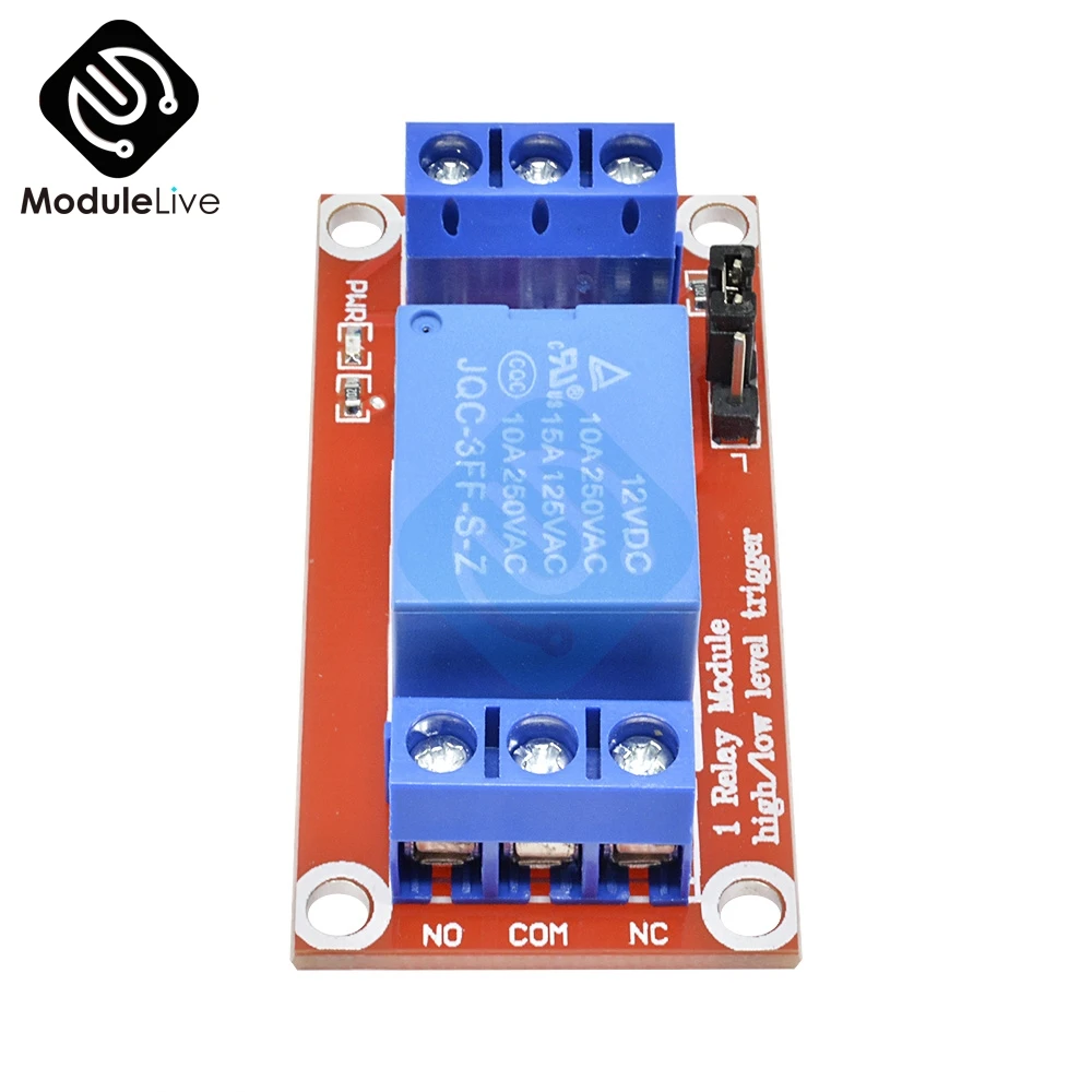 Одноканальная 1 канальная плата релейного модуля постоянного тока 12 В 24 экран со