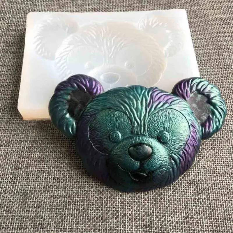 

KY-BORED Mold Resin Cute Bear Keychain Pendant Casting Animals Mold Jewelry Making Tools