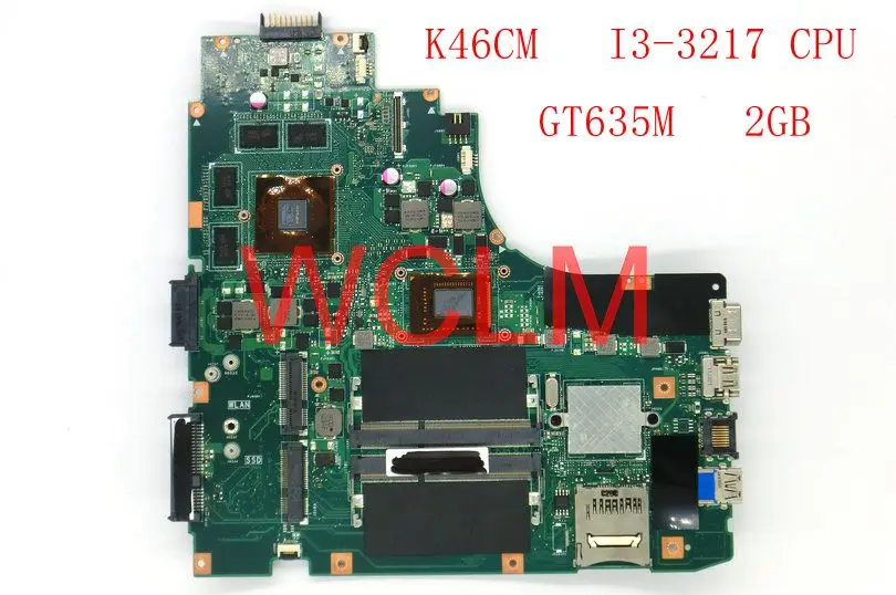 K46CM с I3CPU GT635M 2GB Материнская плата Asus A46C K46C K46CB материнская для ноутбука 100%