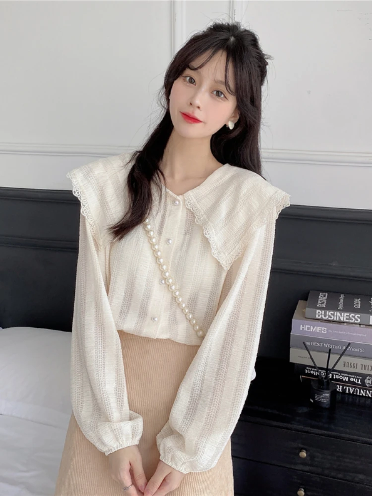 Недорогая оптовая продажа 2021 весна осень новая мода повседневная женская блузка