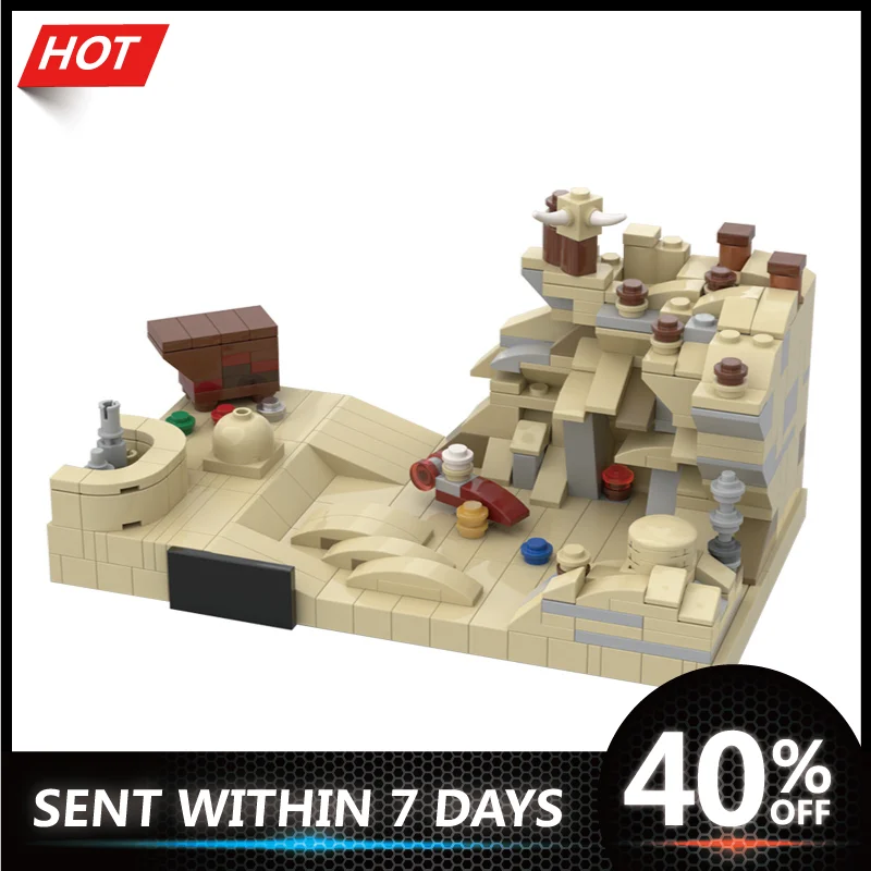 

Star Series Street View City House Model Micro-Tatooine-A New-Hope Constructor Building Blocks Bricks Toys For Kids Gifts